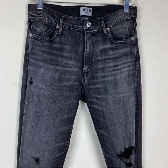 Agolde Sophie High Rise Skinny Jeans in Silence Size 30 - Picture 4 of 13